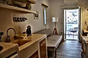 Χώρος καθιστικού στο Xenios Zeus Apartments