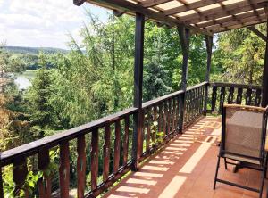 Balkón nebo terasa v ubytování Kaszubskie Letnisko