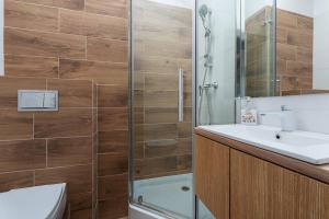Koupelna v ubytování Nowe Apartamenty Puck