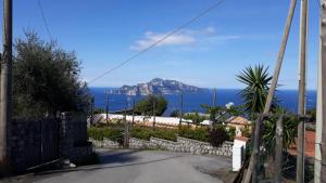 a house with a view of a mountain at Emidio House in Termini