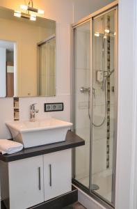 Koupelna v ubytování Flair Hotel Grüner Baum
