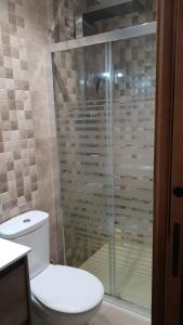 Koupelna v ubytování Casa Miguel