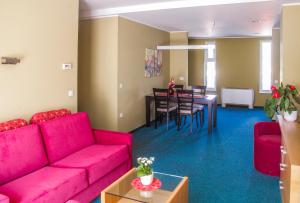 Χώρος καθιστικού στο Hotel Veter