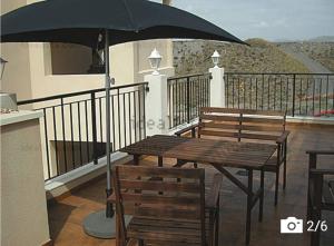 Balkon lub taras w obiekcie Urb. Los Collados .Águilas Apartamento
