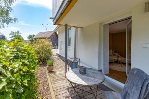 Balkón nebo terasa v ubytování Ferienhaus Bachschlössle