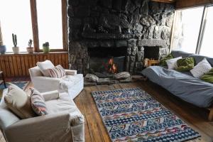 Posezení v ubytování Cordillera Hostel