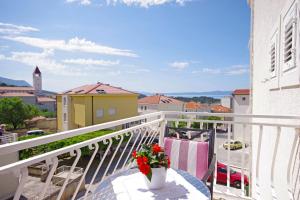 Balkón alebo terasa v ubytovaní Makarska sea view rooms