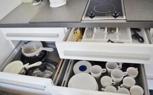 Kuchyňa alebo kuchynka v ubytovaní Apartament w Sercu Starówki
