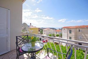 Balkón alebo terasa v ubytovaní Makarska sea view rooms