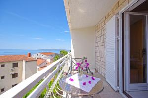 Balkón alebo terasa v ubytovaní Makarska sea view rooms