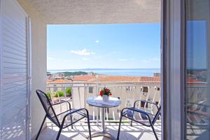 Balkón alebo terasa v ubytovaní Makarska sea view rooms