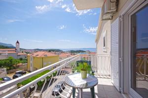 Balkón alebo terasa v ubytovaní Makarska sea view rooms