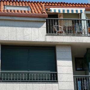 A balcony or terrace at Ático al lado del mar,en las rías baixas