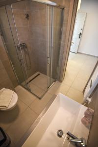 Koupelna v ubytování Francesca Apartman