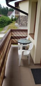 A balcony or terrace at Apartments Michalka - ap. dom Skalka