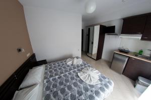 Kuchyň nebo kuchyňský kout v ubytování Klepsidra rooms