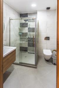 Koupelna v ubytování Hotel London