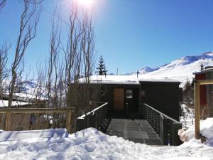 겨울의 Refugio Kondortal