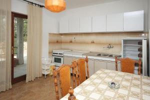 Kuchyň nebo kuchyňský kout v ubytování Apartmani Ujdur