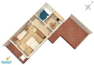 Půdorys ubytování Apartmani Ujdur