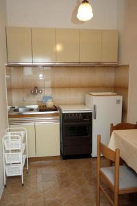 Kuchyň nebo kuchyňský kout v ubytování Apartmani Ujdur
