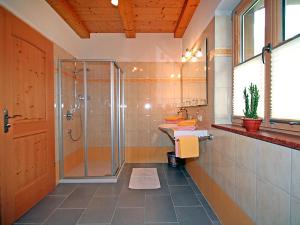 Koupelna v ubytování Ferienhaus Flatscher