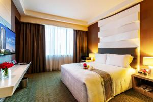 Postel nebo postele na pokoji v ubytování Hotel Armada Petaling Jaya