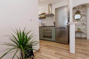 Kuchyň nebo kuchyňský kout v ubytování Apartment Lara