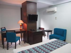 TV o dispositivi per l'intrattenimento presso Hotel Alma