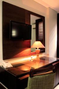 TV o dispositivi per l'intrattenimento presso Hotel Alma