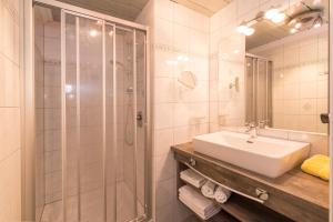 Kúpeľňa v ubytovaní Appartements Stoffenhof
