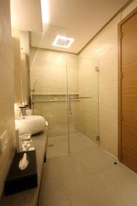 Koupelna v ubytování Greenleaf Hotel Gensan