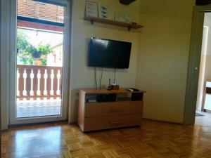 TV a/nebo společenská místnost v ubytování Apartma Škrilje + 23 fotografií