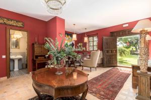 Posezení v ubytování Alquería Calatrava B&B