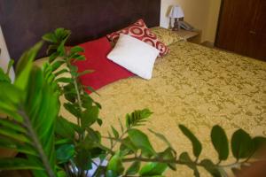 Postel nebo postele na pokoji v ubytování Hotel Grotticelle