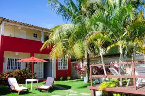 En have udenfor Pousada Luzes de Geribá