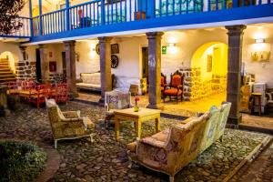 A seating area at Inkarri Cusco