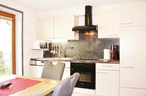 Kuchyň nebo kuchyňský kout v ubytování Appartments Enterwald + 17 fotografií