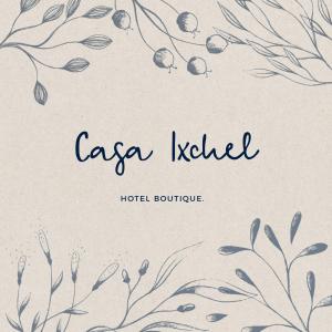 a invitation to a hotel boutique with flowers and plants at Casa Ixchel - 450m to Downtown, WiFi, Hot Water, AC in Valladolid