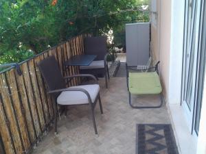 Balkón nebo terasa v ubytování Apartment Mile