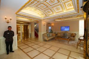 The lobby or reception area at Demir Hotel