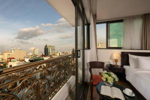 Balkón nebo terasa v ubytování Hotel De La Seine