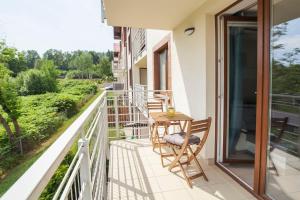 Balkon lub taras w obiekcie Apartament słoneczny