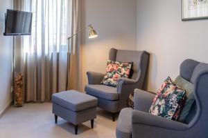 Гостиная зона в Contrada del Nonno Apartments (city center - private parking on-site)