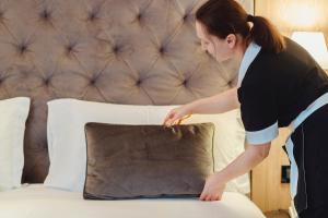 Posteľ alebo postele v izbe v ubytovaní Hotel Lajadira & Spa