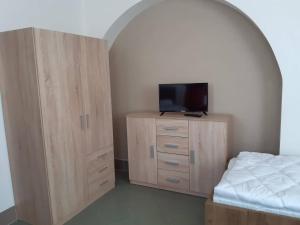 TV a/nebo společenská místnost v ubytování Penzion Cerhenice