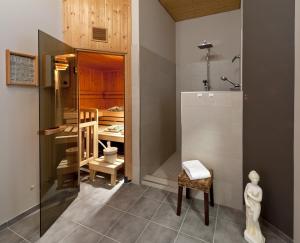 Koupelna v ubytování Hotel Am Grudenberg