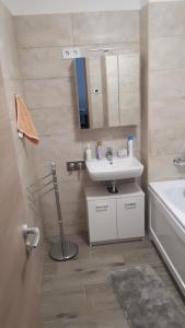 Koupelna v ubytování Lido riviera apartman