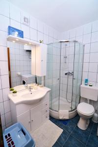 Koupelna v ubytování Apartman Duga