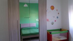 Giường trong phòng chung tại Mela Verde